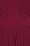 Robe demoiselle d'honneur longue en chiffon d'épaule asymétrique ligne a