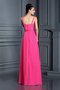 Robe demoiselle d'honneur longue de princesse ligne a jusqu'au sol manche nulle