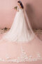 Robe de mariée avec lacets v encolure appliques éblouissant classique