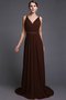 Robe demoiselle d'honneur naturel longue avec chiffon ligne a de lotus