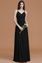 Robe demoiselle d'honneur de princesse ligne a ruché manche nulle avec chiffon