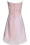 Robe demoiselle d'honneur naturel bref avec chiffon fermeutre eclair avec gradins