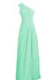 Robe demoiselle d'honneur plissage naturel distinguee en chiffon ligne a