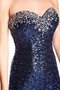 Robe de bal attirent distinguee de traîne courte col en forme de cœur avec sans manches