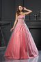 Robe de quinceanera cordon de mode de bal avec perle en satin de col en cœur