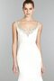 Robe de mariée naturel maillot en satin avec perle broder