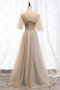 Robe de bal en satin en tulle distinctif ligne a naturel