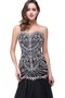 Robe de soirée sexy fermeutre eclair avec cristal col en forme de cœur manche nulle