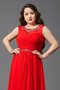 Robe de bal longue a-ligne avec zip avec perle manche nulle