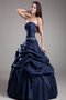 Robe de quinceanera textile taffetas de mode de bal avec perle ligne a ruché