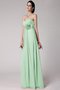 Robe demoiselle d'honneur plissé avec fleurs gaine jusqu'au sol avec chiffon