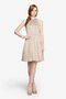 Robe demoiselle d'honneur bref manche nulle avec chiffon a-ligne
