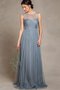 Robe demoiselle d'honneur facile distinguee en tulle de lotus manche nulle