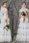 Robe de mariée fermeutre eclair brillant a-ligne intemporel extraodinaire