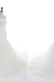 Robe de mariée naturel plissage bandouliere spaghetti manche nulle de mode de bal