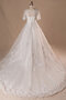 Robe de mariée avec cristal avec perle incroyable humble longue