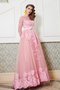 Robe de bal a-ligne textile en tulle appliques encolure ronde de princesse