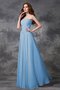 Robe demoiselle d'honneur longue ruché avec chiffon de princesse fermeutre eclair