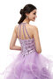 Robe de quinceanera splendide avec perle manche nulle classique sexy