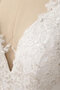 Robe de mariée a salle intérieure attrayant de dos nu de traîne courte humble