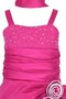 Robe cortège fille ornée manche nulle ligne a avec zip ruché