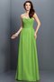 Robe demoiselle d'honneur longue avec perle fermeutre eclair a-ligne avec chiffon