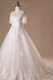 Robe de mariée avec cristal avec perle incroyable humble longue