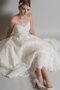 Robe de mariée intemporel avec ruban de col en cœur ceinture en étoffe arrivée au cheville