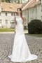 Robe de mariée classique naturel ruché avec cristal jusqu'au sol