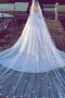 Robe de mariée naturel de mode de bal avec chiffon avec sans manches v encolure