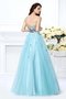 Robe de quinceanera longue brillant naturel fermeutre eclair de mode de bal