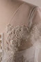 Robe de mariée de traîne moyenne avec manche courte grosses soldes cordon solennel