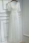 Robe de mariée grosses soldes a salle intérieure avec manche 3/4 de col en v longue