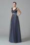 Robe mère de mariée longue fermeutre eclair grandes bretelles manche nulle ligne a