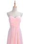 Robe demoiselle d'honneur plissage croisade col en forme de cœur manche nulle jusqu'au sol