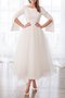 Robe de mariée distinctif a salle intérieure longueur mollet courte simple