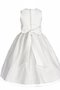 Robe cortège fille avec nœud manche nulle avec broderie ligne a