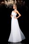 Robe de bal longue de princesse d'épaule asymétrique en organza avec perle