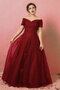 Robe de bal avec manche courte avec perle salle interne sucré charmeuse