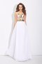 Robe de bal naturel col en forme de cœur manche nulle de princesse ligne a