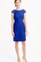 Robe demoiselle d'honneur bref distinguee avec manche courte fermeutre eclair col en bateau