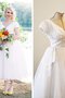 Robe de mariée intemporel ligne a textile en tulle avec manche épeules enveloppants avec zip