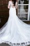 Robe de mariée avec manche longue appliques splendide en tulle de traîne longue