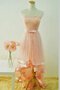 Robe de bal nature de col en cœur avec ruban ceinture cordon