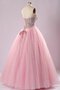 Robe de quinceanera en organza textile en tulle de col en cœur avec jacket avec lacets