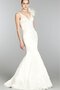 Robe de mariée avec décoration dentelle avec sans manches avec fleurs en satin noeud