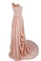 Robe demoiselle d'honneur naturel avec chiffon col en forme de cœur de traîne courte ligne a