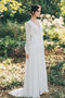 Robe de mariée ligne a chaming en plein air satin en simulation formelle