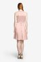 Robe demoiselle d'honneur bref manche nulle avec chiffon a-ligne