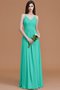 Robe demoiselle d'honneur de princesse ligne a ruché manche nulle avec chiffon